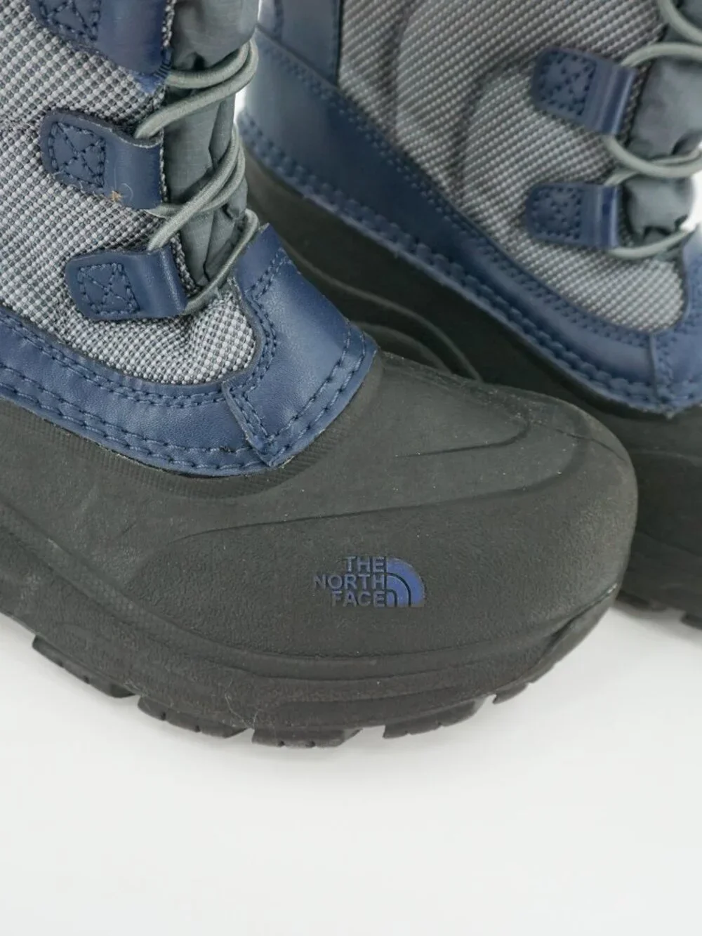 Share North Face Waterproof Snow Boots Boys Size 4 - Garcons Thermafelt Blue